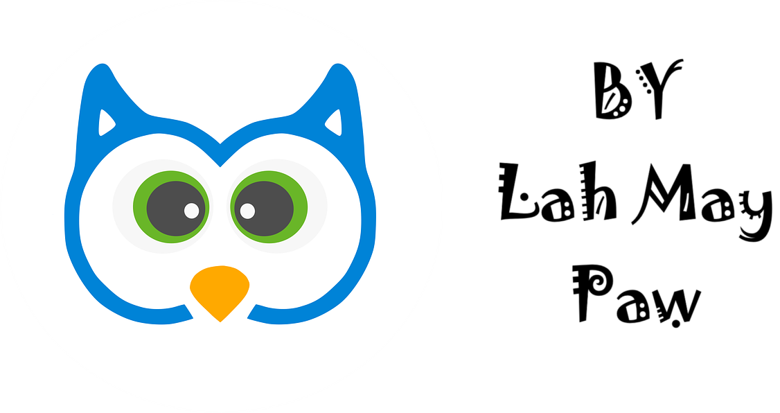 a owl logo with the wording lah may paw